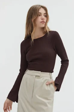 Drea Ribbed Knit Top