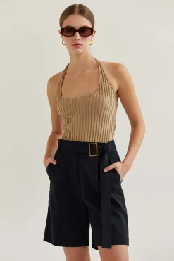 Elena Halter Knit Top
