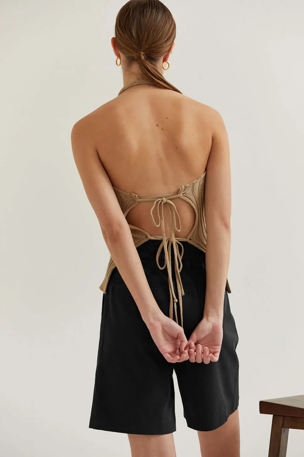 Elena Halter Knit Top
