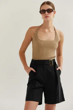 Elena Halter Knit Top