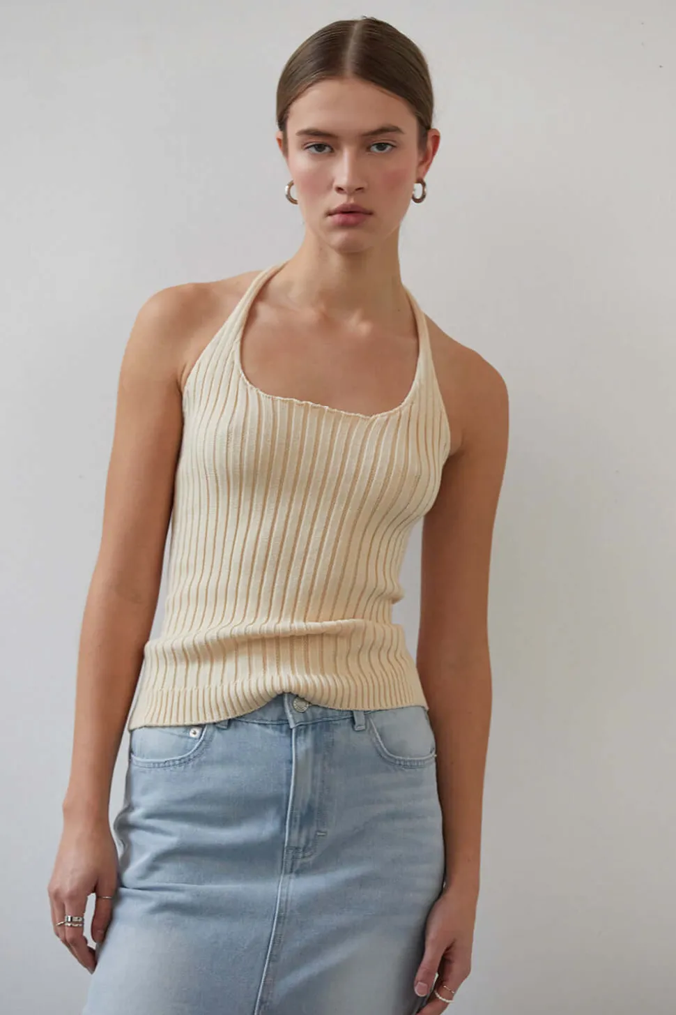 Elena Halter Knit Top