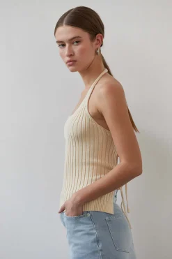 Elena Halter Knit Top