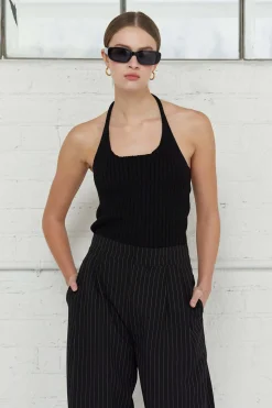 Elena Halter Knit Top