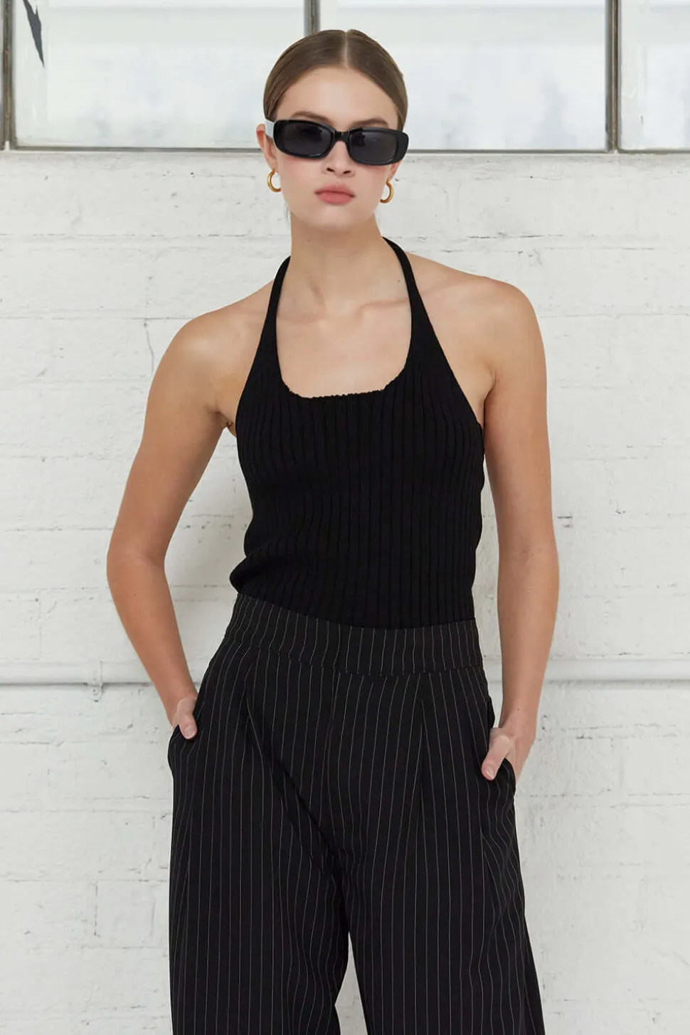 Elena Halter Knit Top