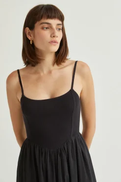 Elena Mixed Media Dress