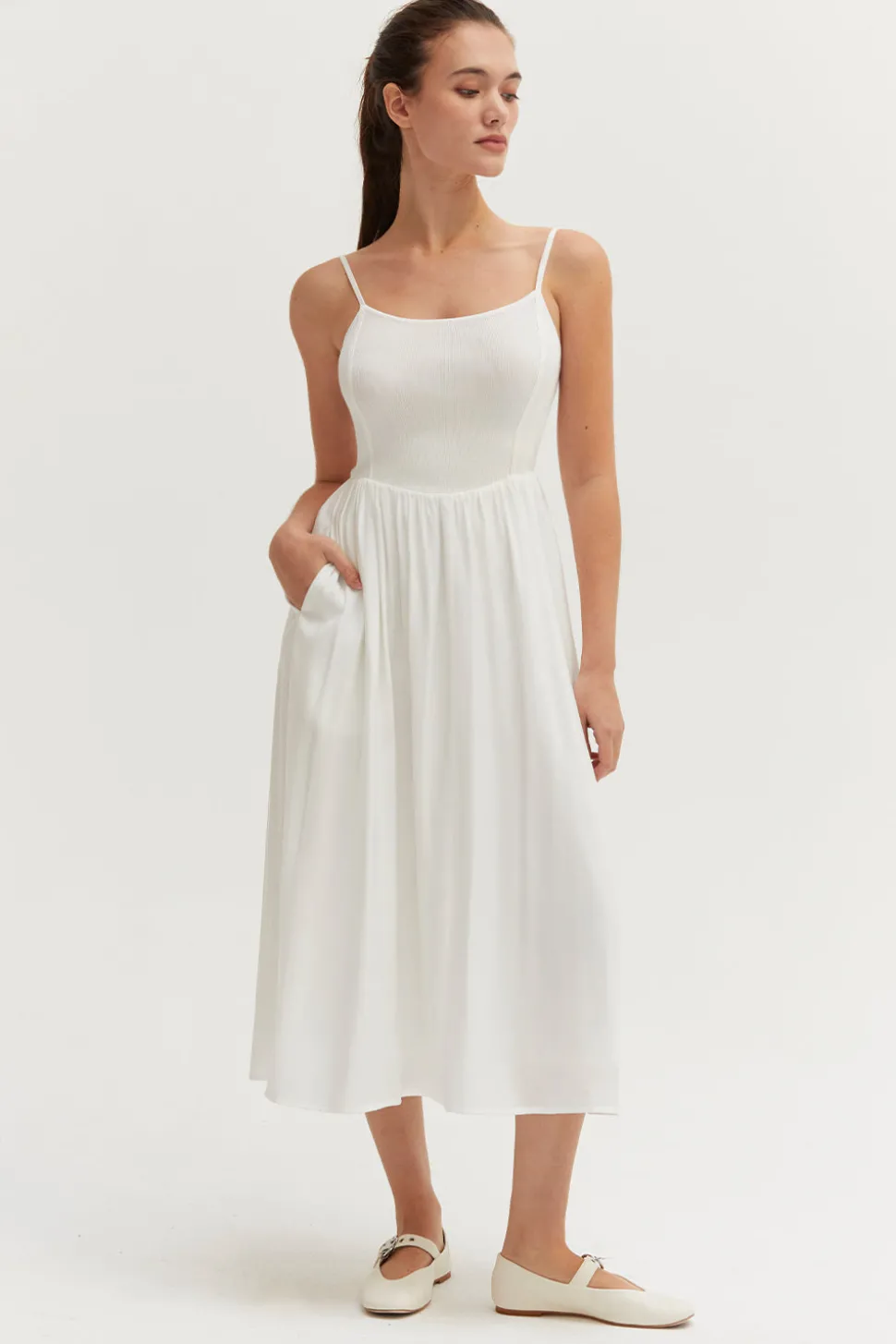 Elena Mixed Media Dress