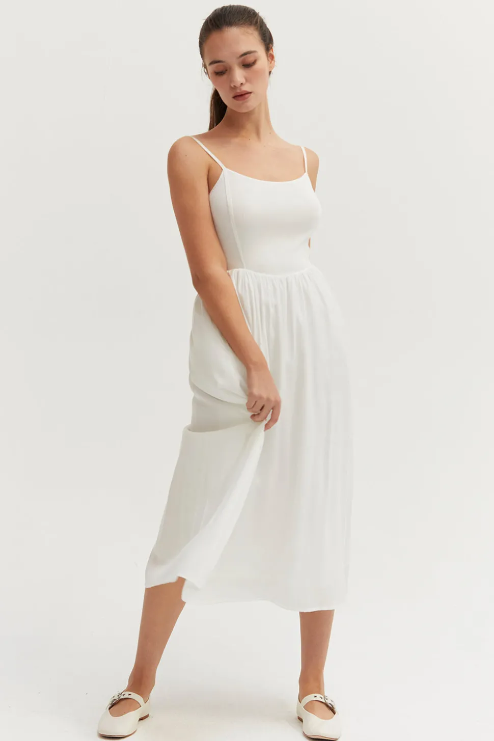 Elena Mixed Media Dress