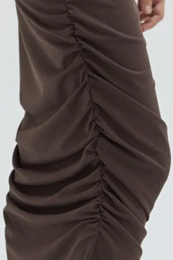 Elize Mock Neck Knit Midi Dress