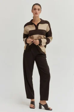 Ellon Stripe Polo Sweater