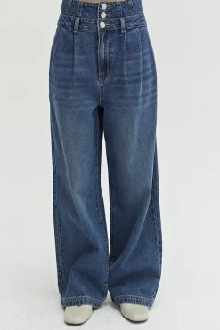 Eloise Corset Detailed Denim Pants