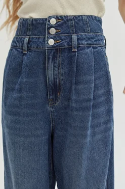 Eloise Corset Detailed Denim Pants