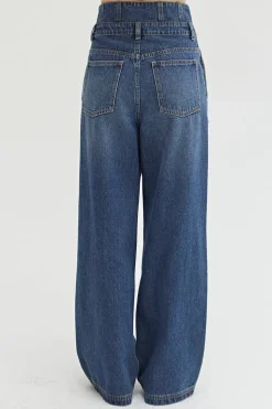 Eloise Corset Detailed Denim Pants