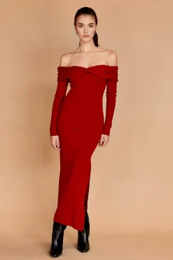 Ember Off Shoulder Sweater Dress