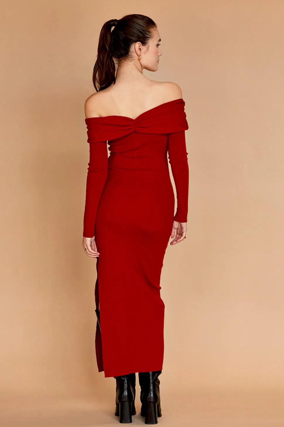 Ember Off Shoulder Sweater Dress