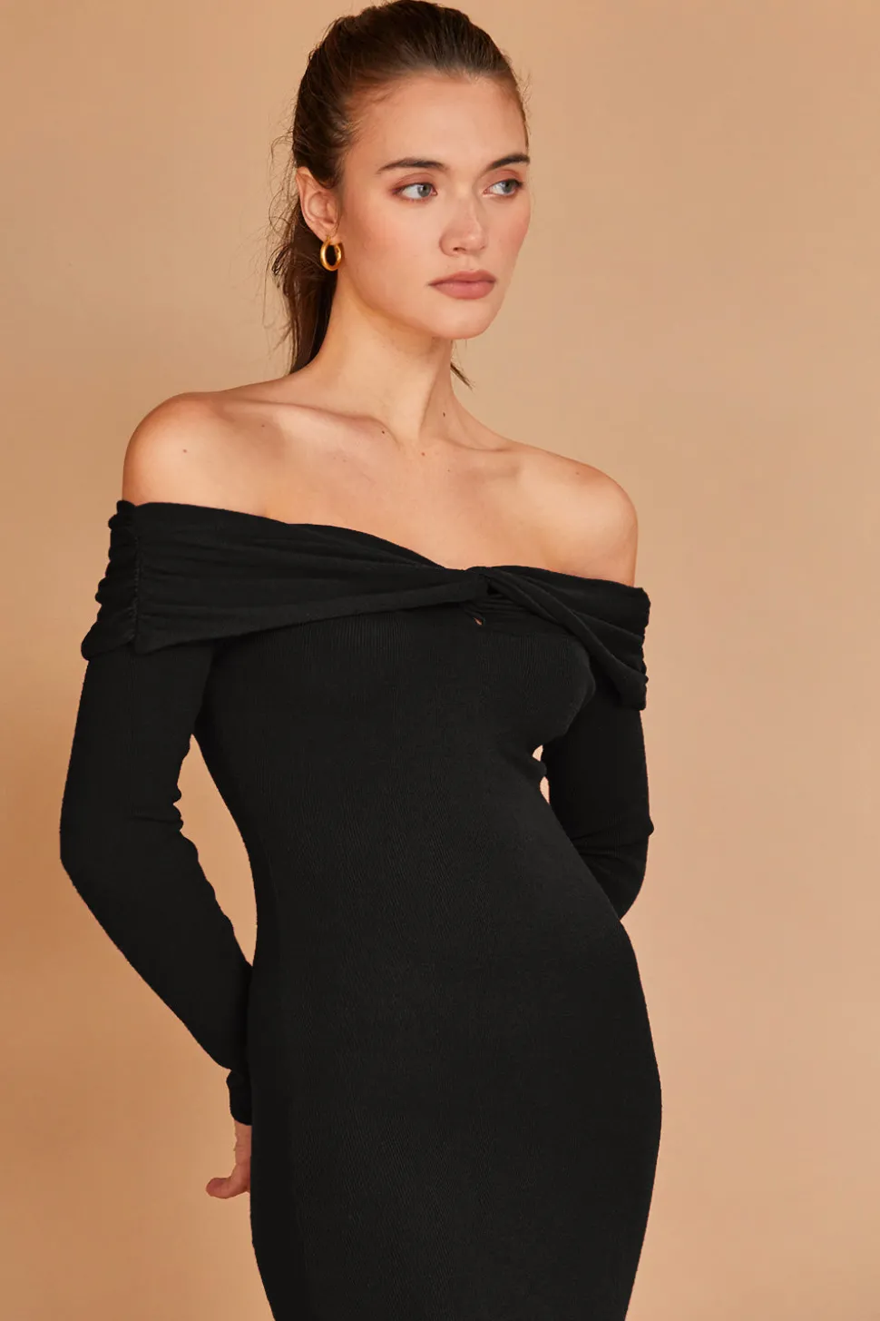 Ember Off Shoulder Sweater Dress