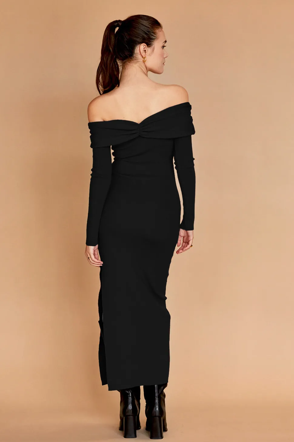 Ember Off Shoulder Sweater Dress