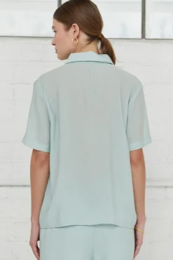 Ember Sheer Button Up Shirt