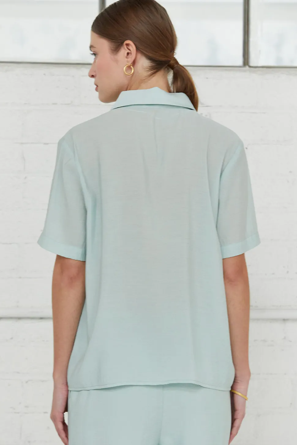 Ember Sheer Button Up Shirt
