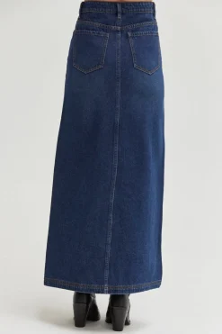 Esther Denim Maxi Skirt