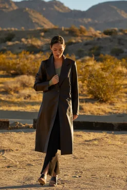 Evani Vegan Leather Coat