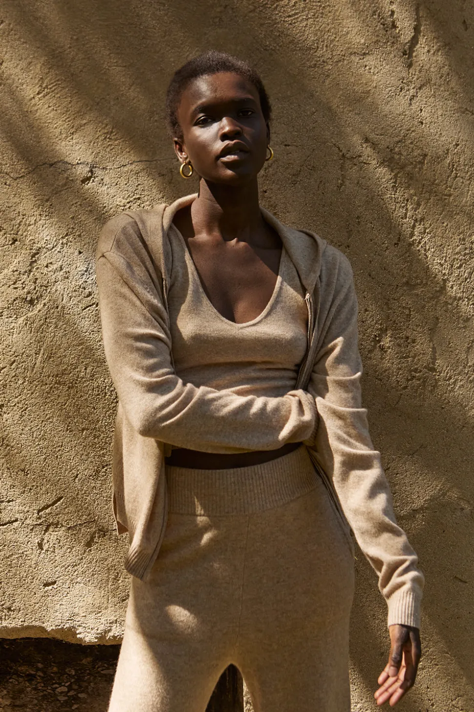 Evelyn Zip-up Sweater and Tank Set