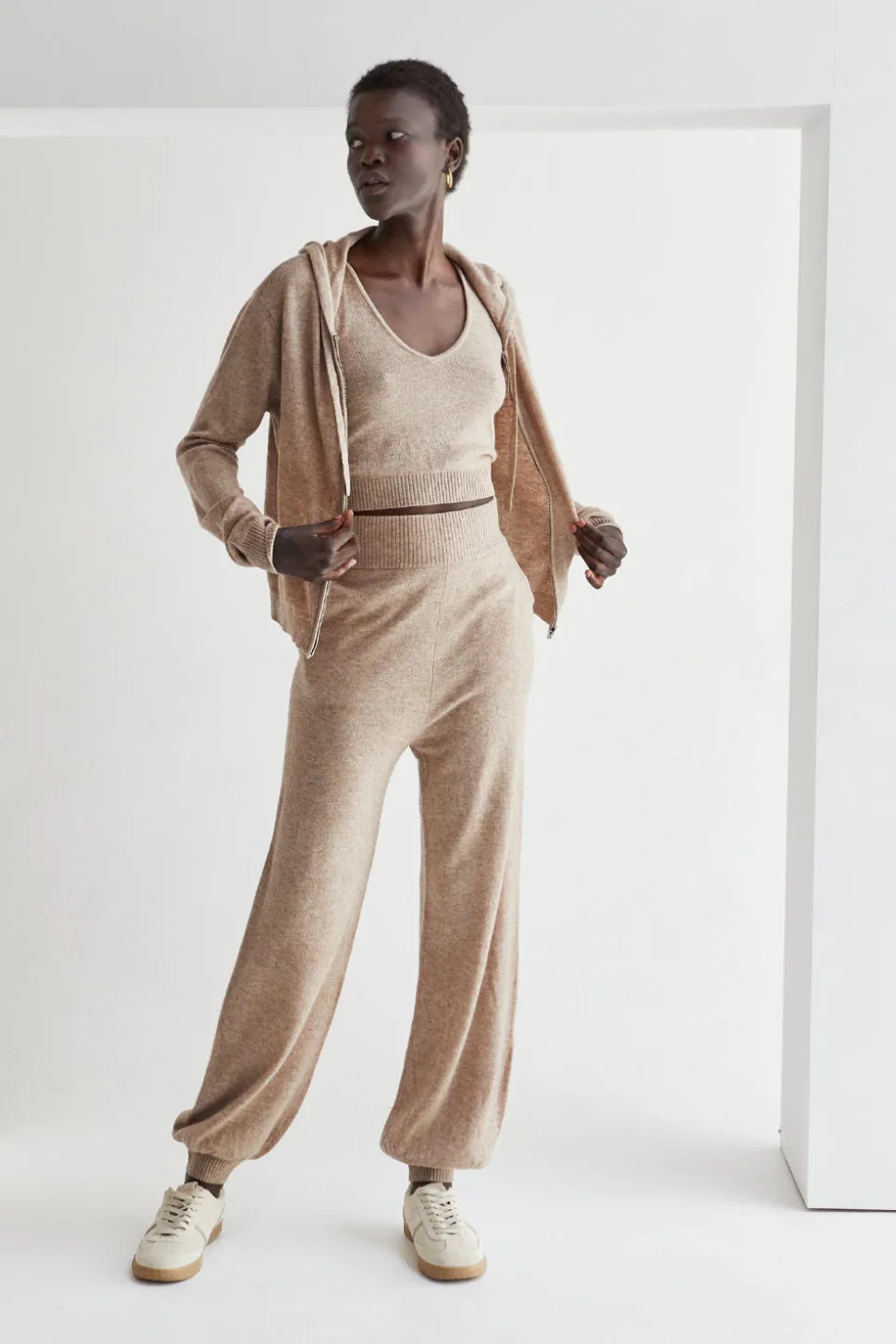 Evelyn Zip-up Sweater and Tank Set