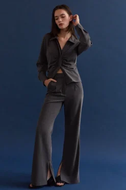 Gabrielle Brushed Stretch Woven Trousers
