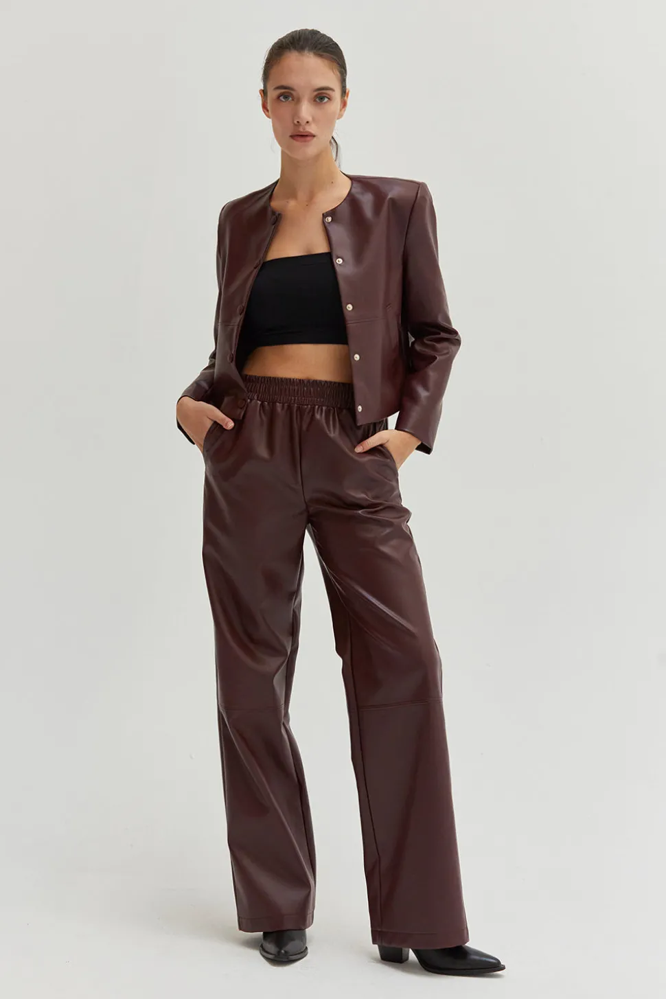 Georgina Vegan Leather Jacket