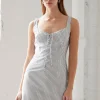 Hailey Pinstripe Mini Dress