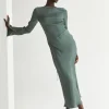 Hazel Satin Maxi Dress