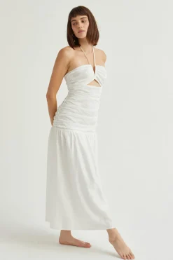 Heather Drop Waist Midi Dress
