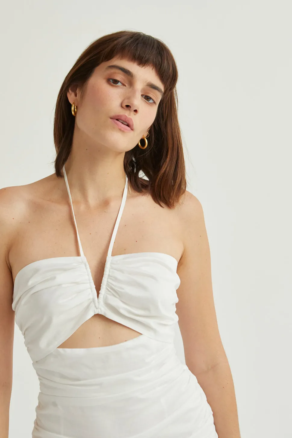 Heather Drop Waist Midi Dress