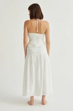 Heather Drop Waist Midi Dress