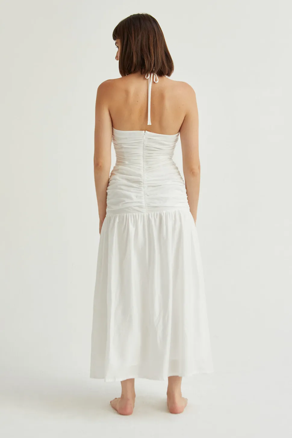 Heather Drop Waist Midi Dress