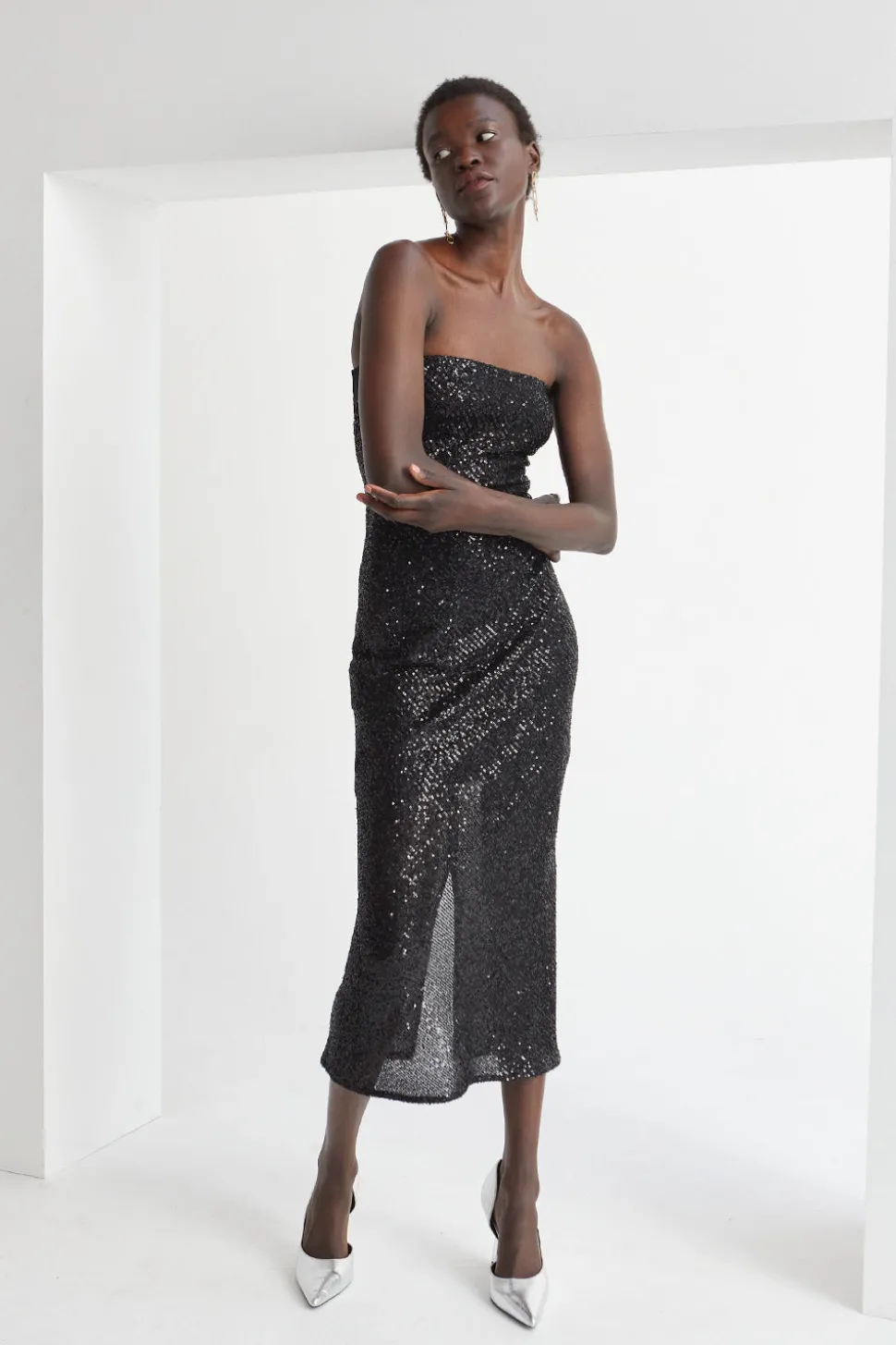 Helen Sequins Tube Dress