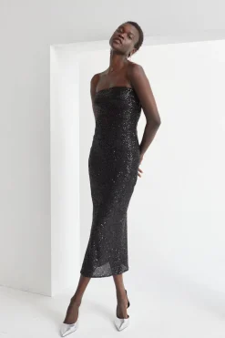 Helen Sequins Tube Dress