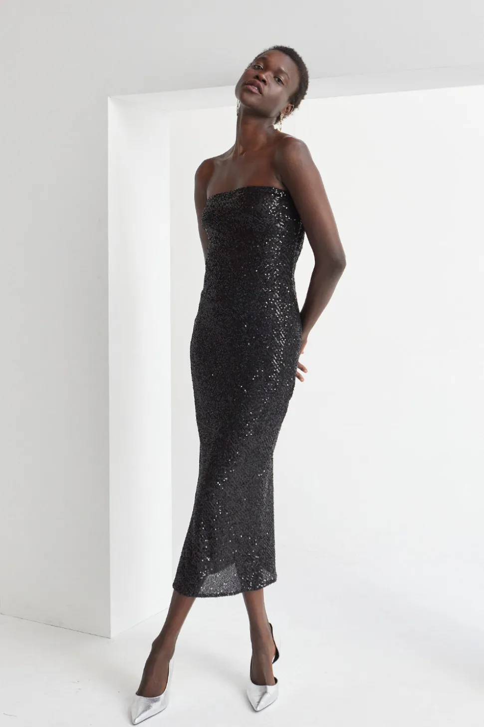 Helen Sequins Tube Dress