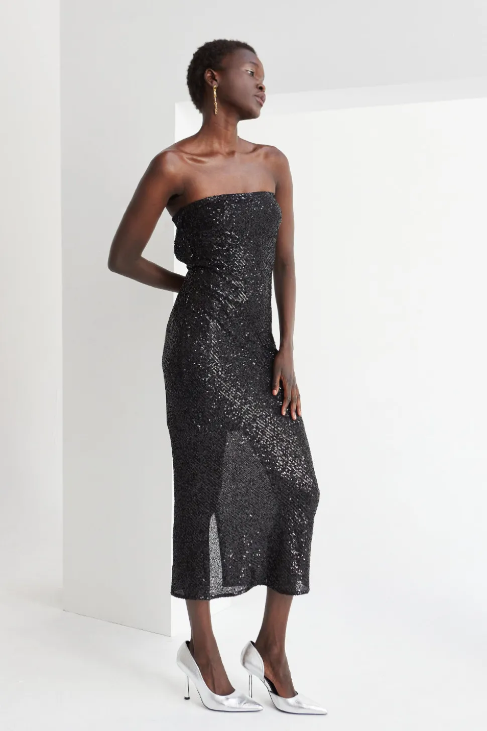 Helen Sequins Tube Dress
