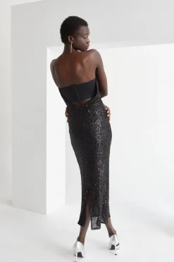 Helen Sequins Tube Dress