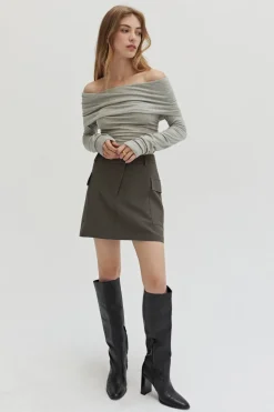 Holly Off Shoulder Knit Top