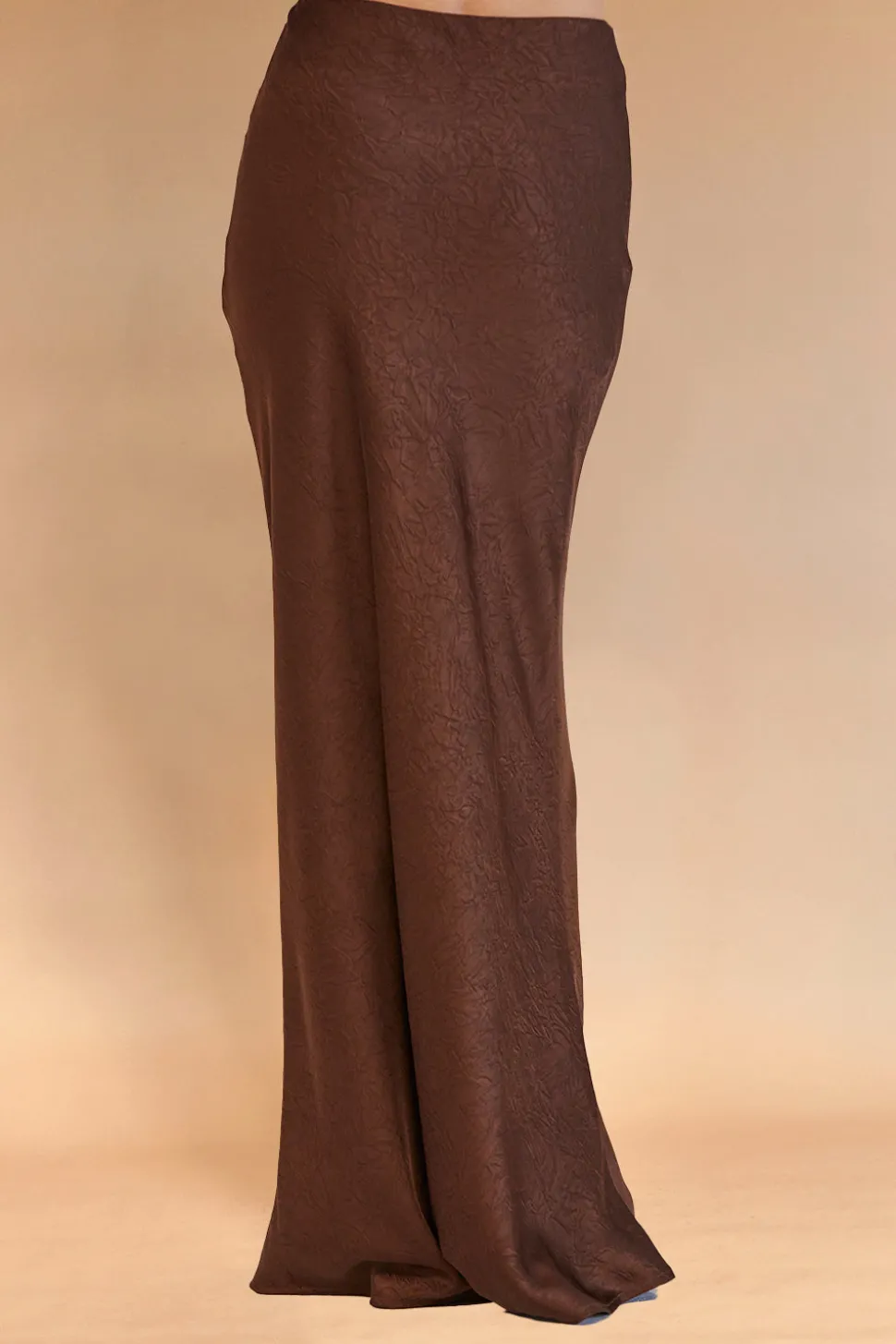 Iris Crushed Satin Maxi Skirt