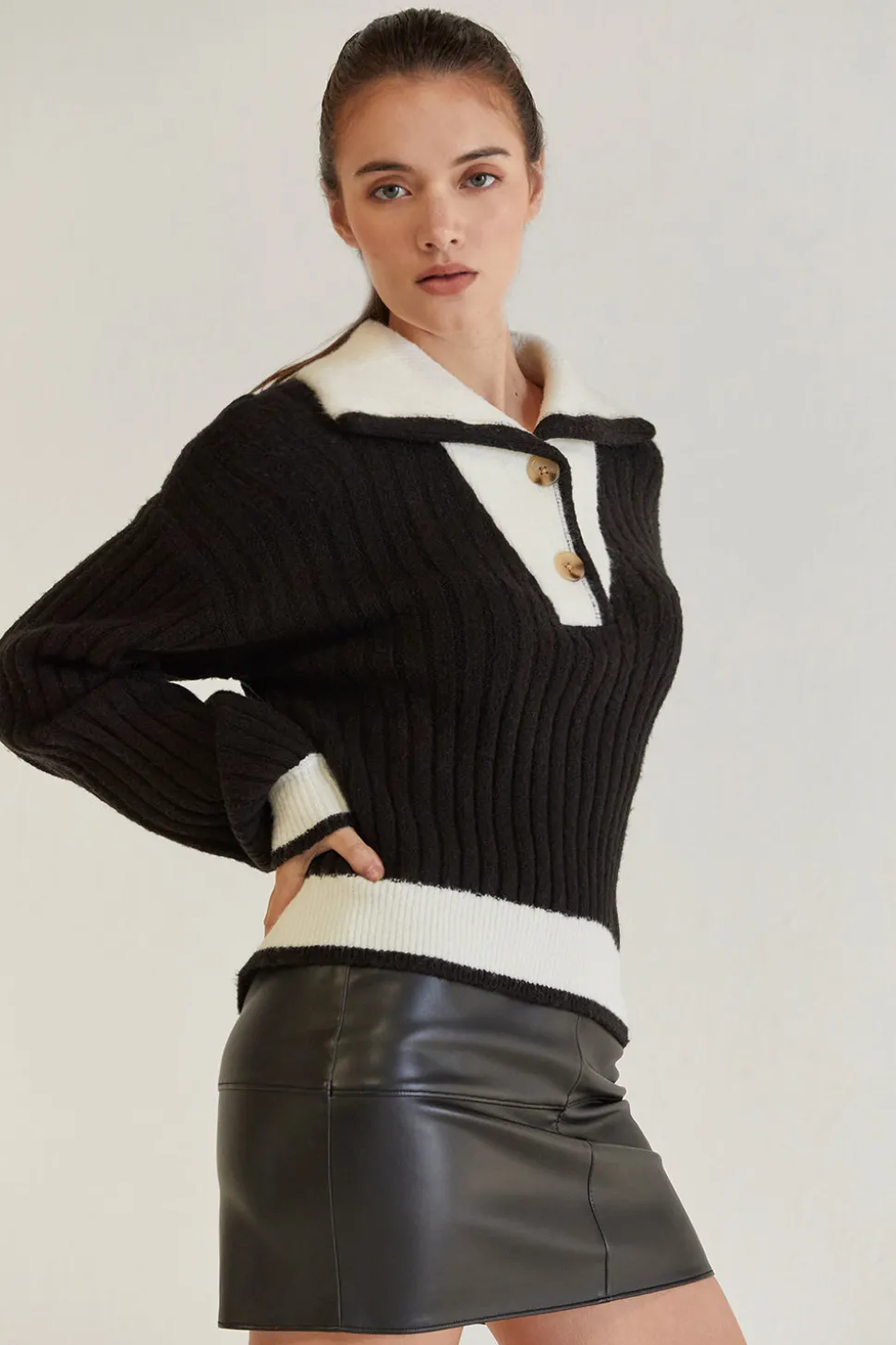 Iris Funnel Neck Sweater