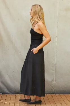 Isabella Mix Media Maxi Dress