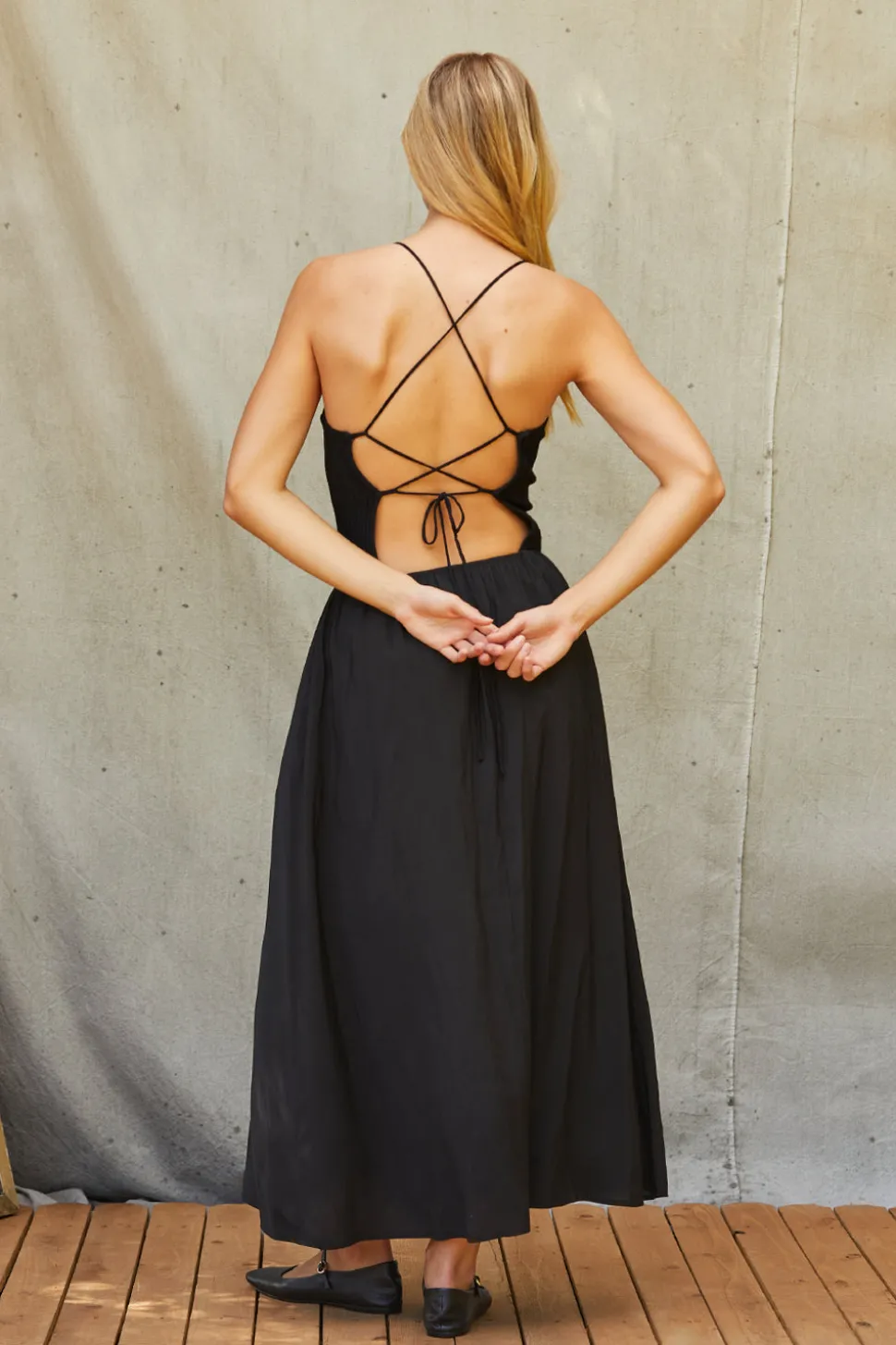 Isabella Mix Media Maxi Dress