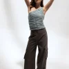 Ivy One Shoulder Mesh Top - ICE BLUE