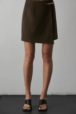 Jamey Wool Blend Mini Skirt