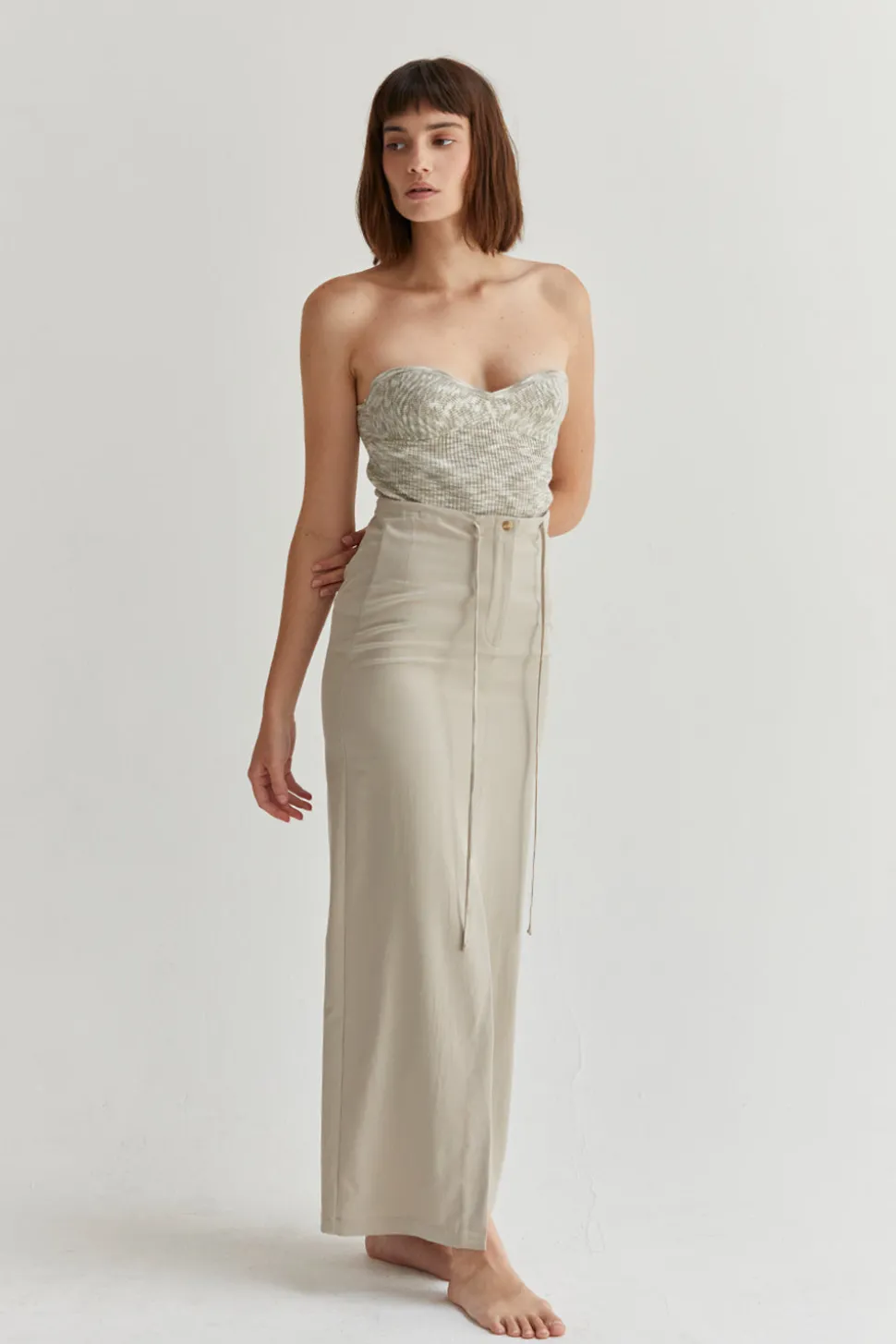 Jayda Tencel Blend Maxi Skirt