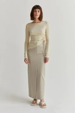 Jayda Tencel Blend Maxi Skirt