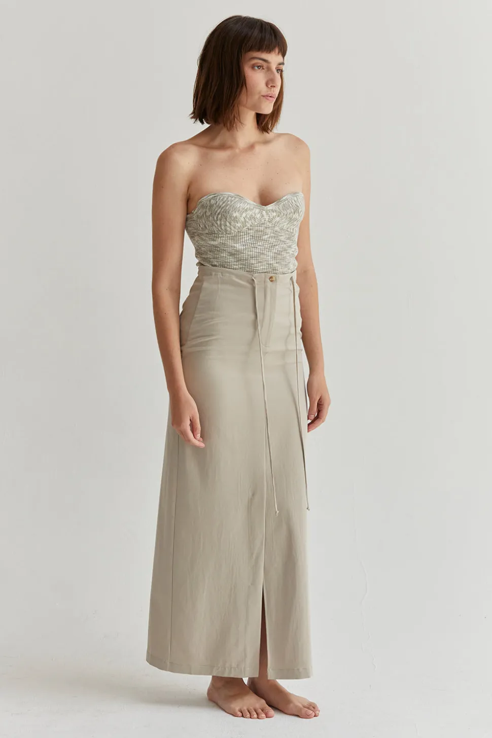 Jayda Tencel Blend Maxi Skirt