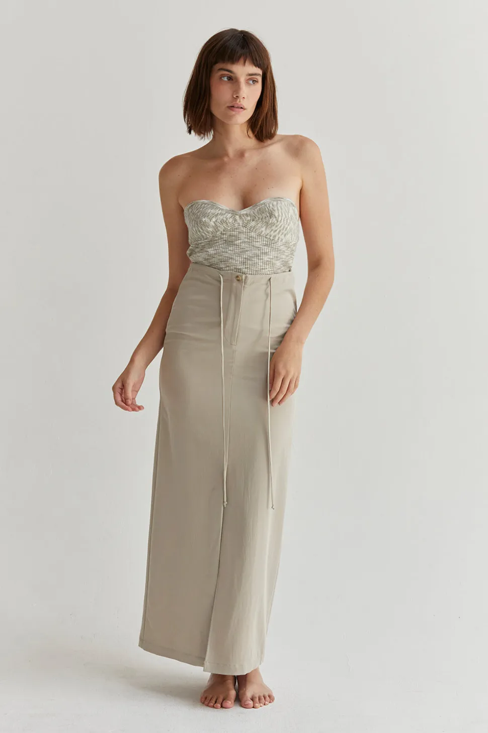 Jayda Tencel Blend Maxi Skirt